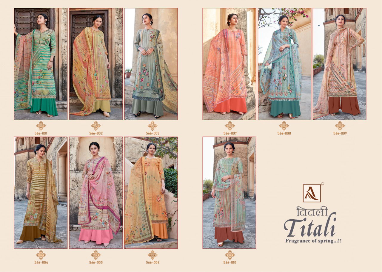 Alok Titali Ethinc Wear Designer Printed Jam Satin Salwar Kameez Collection
